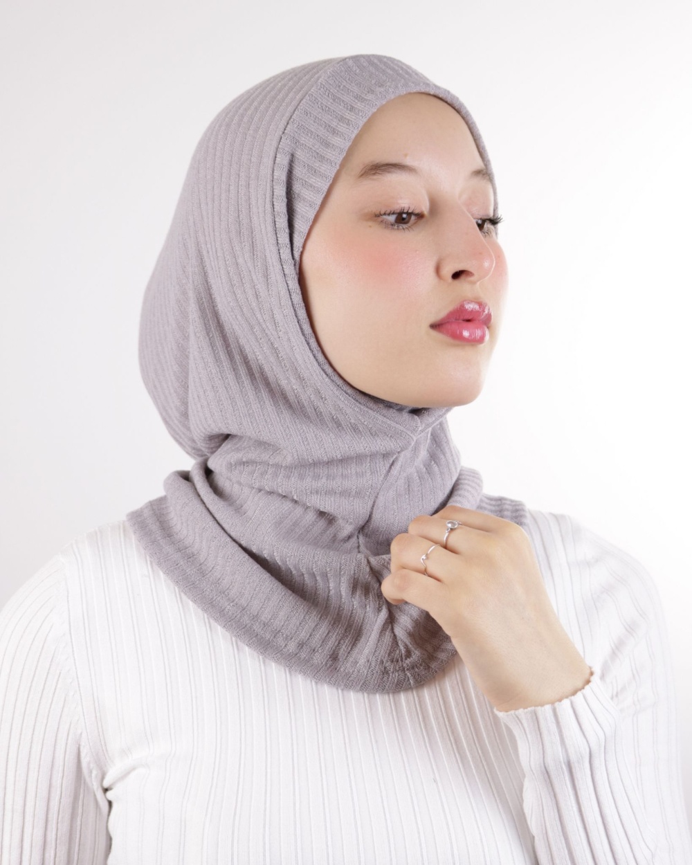 Hijab Cagoule - Voile Musulman Une Pièce - 100% Polyester - Taille Unique - Foulard Pratique Et Rapide à Mettre