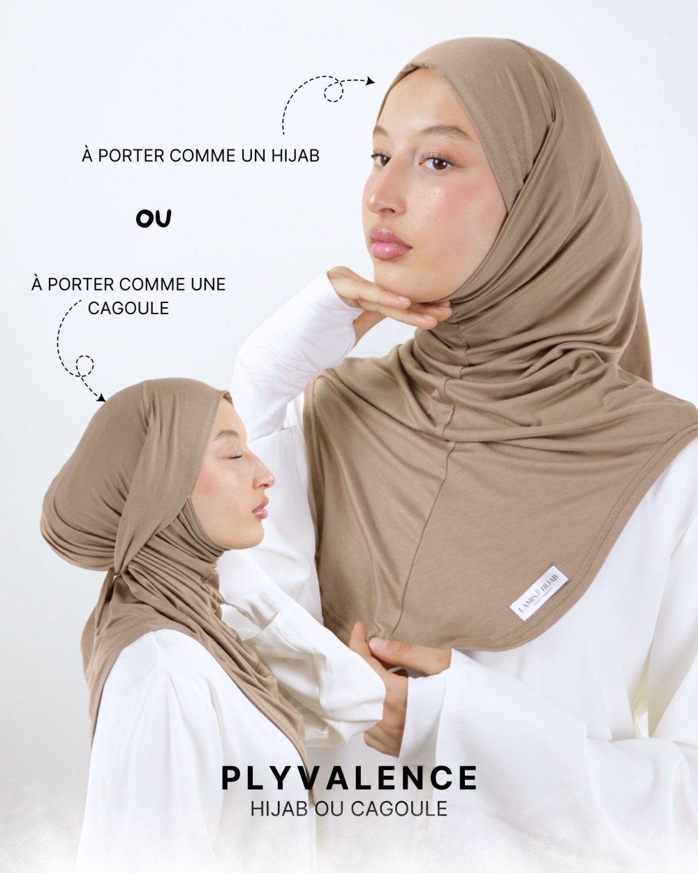 Bonnet Cagoule à Nouer Femme - Hijab Léger & Respirant - Pour Sport, Yoga Ou Mode - Taille Unique Extensible