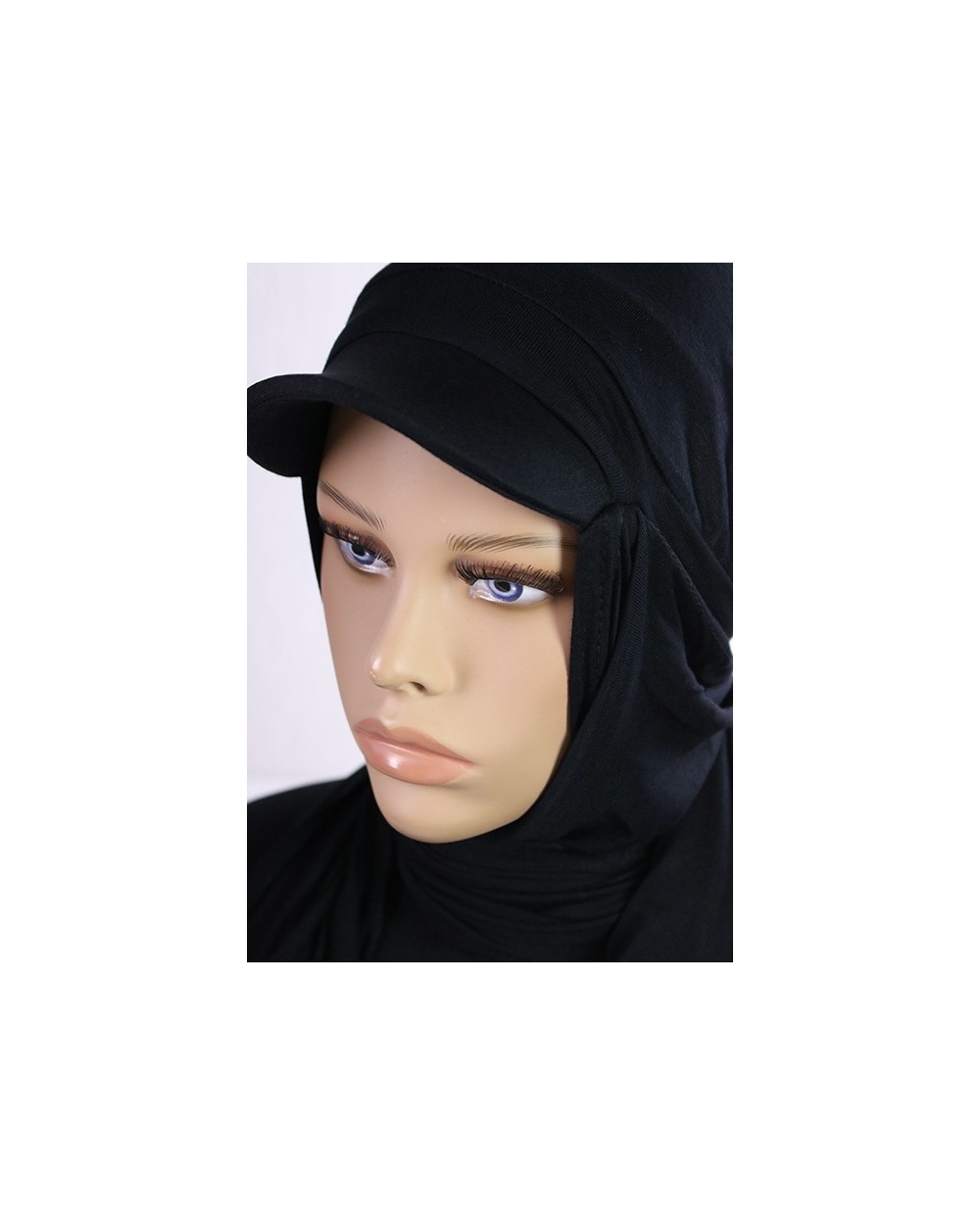 Hijab casquette à enfiler beige doré