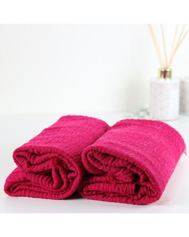 Maxi hijab froissé rose poudré