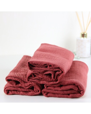 Maxi hijab froissé rose poudré