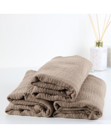 Maxi hijab froissé rose poudré