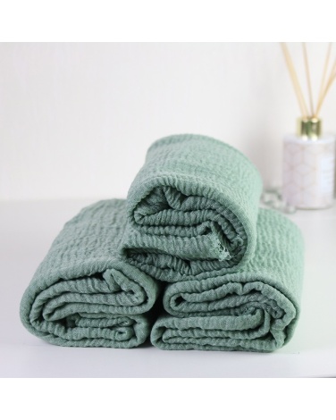 Maxi hijab froissé vert d'eau