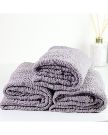 Maxi hijab froissé rose poudré