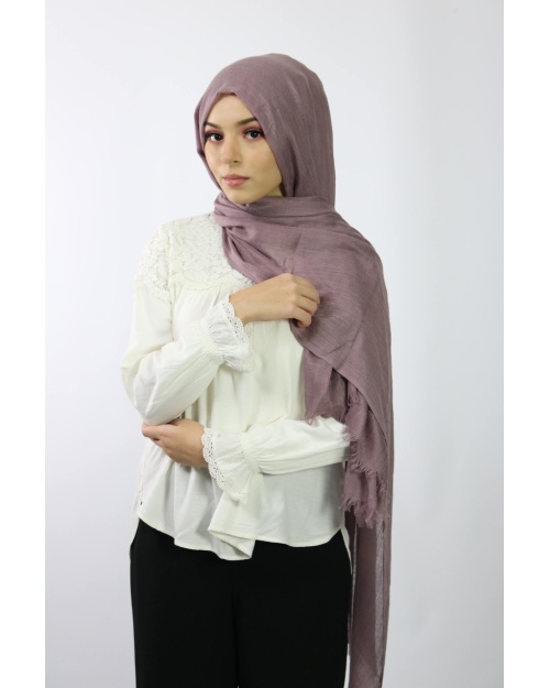 Maxi Hijab Coton PREMIUM mauve★