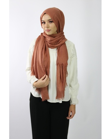 Maxi Hijab Coton PREMIUM brique ★