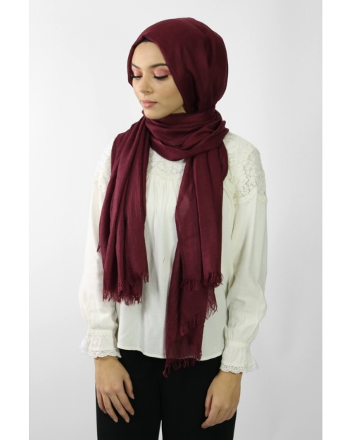 Maxi Hijab Coton PREMIUM grenat 