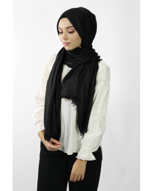 Maxi Hijab Coton PREMIUM noir★