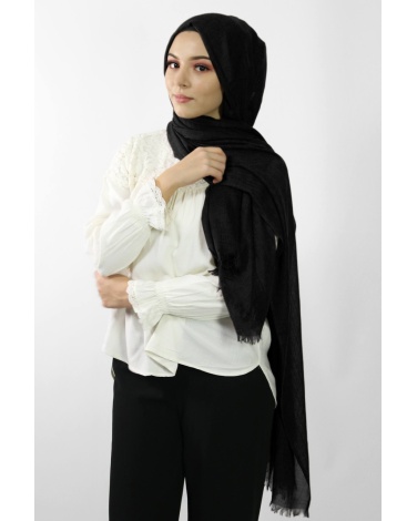 Maxi Hijab Coton PREMIUM noir★