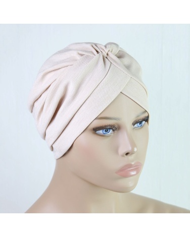 Turban à enfiler pour l'hiver 2 beige