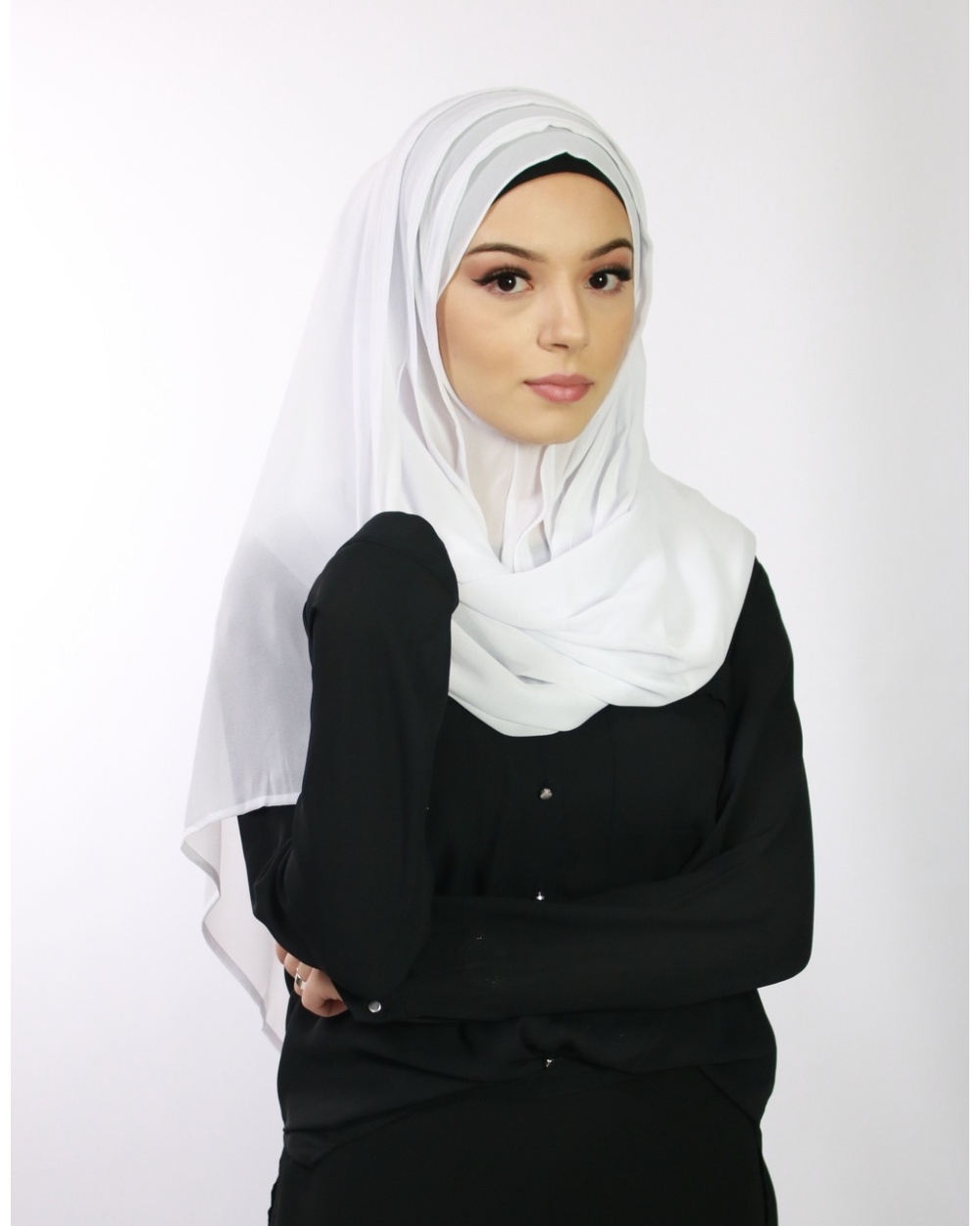 Hijab à enfiler blanc