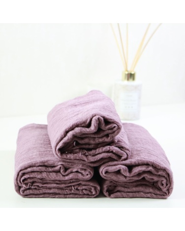 Maxi hijab froissé mauve