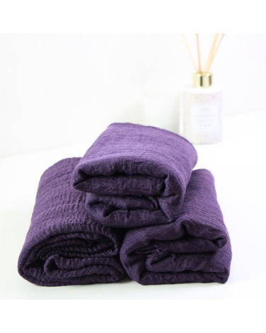 Maxi hijab froissé rose poudré