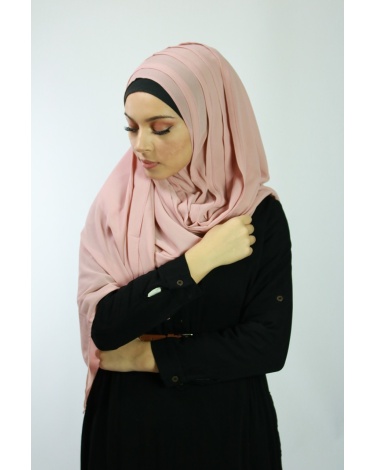 Hijab à enfiler rose
