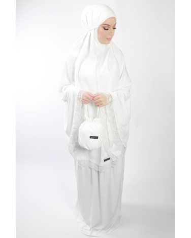 Ensemble de priére 3 piéces Fleuri Rose