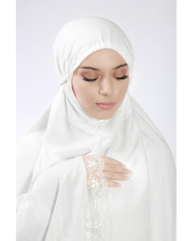 Ensemble de prière 3 pièces uni blanc