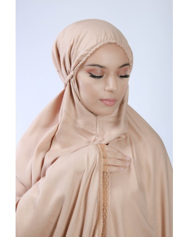 Ensemble de priére 3 piéces Fleuri Rose