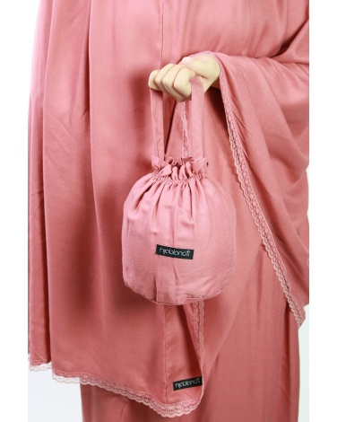 Ensemble de priére 3 piéces Fleuri Rose