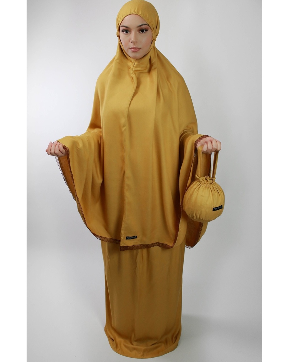 Jilbab shop jaune moutarde