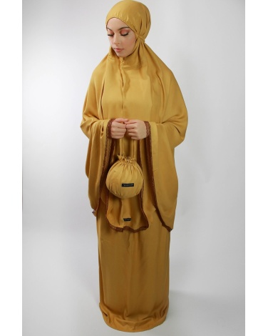 Ensemble de priére 3 piéces Fleuri Rose