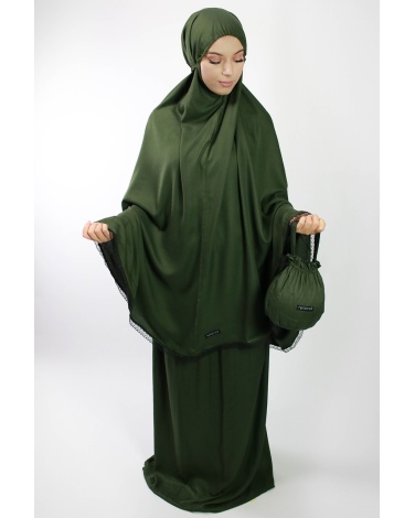 Ensemble de prière 3 pièces noir et blanc