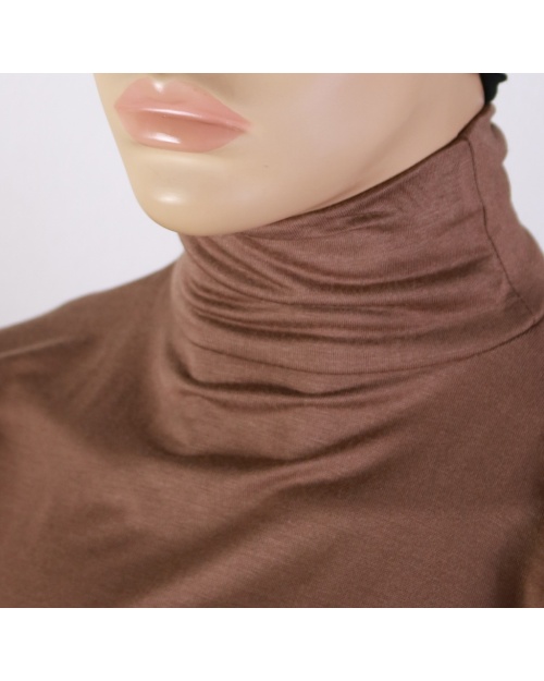 Faux col Beige Marron 