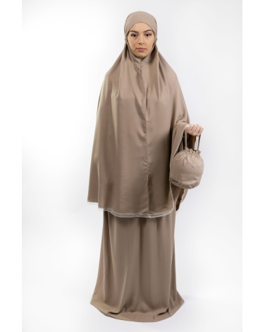 Ensemble de prière uni Taupe