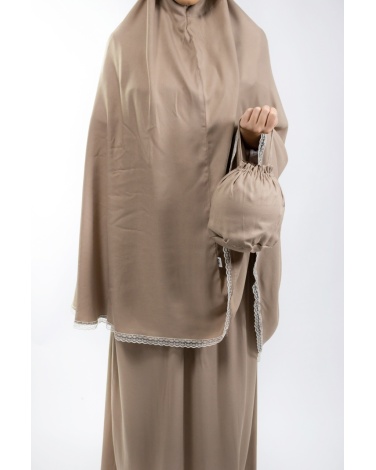 Ensemble de prière uni Taupe
