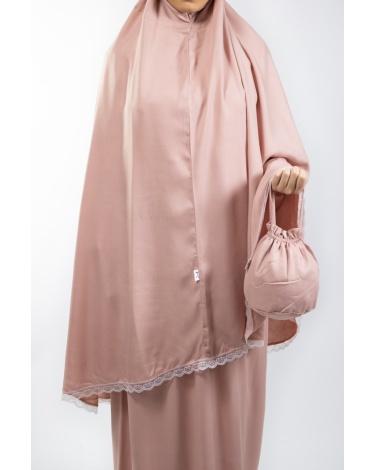 Ensemble de prière uni rose mountbaten