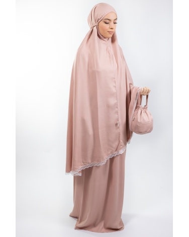 Ensemble de prière uni rose mountbaten