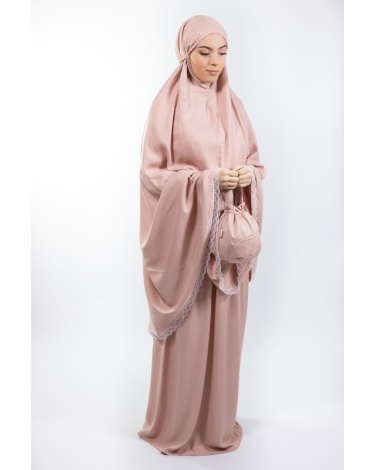 Ensemble de prière uni rose mountbaten