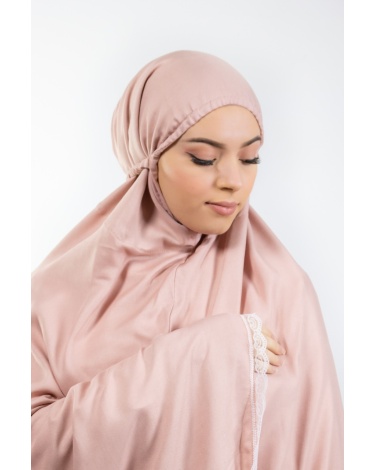 Ensemble de prière uni rose mountbaten