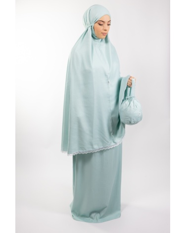 Ensemble de prière uni rose mountbaten