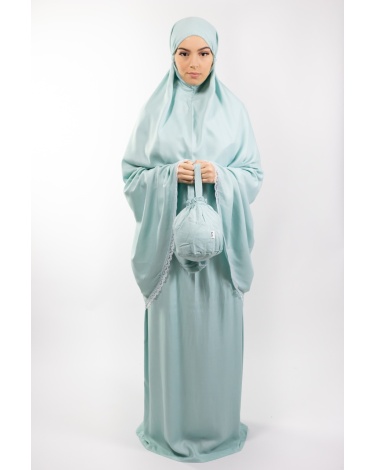 Ensemble de prière uni Bleu ciel