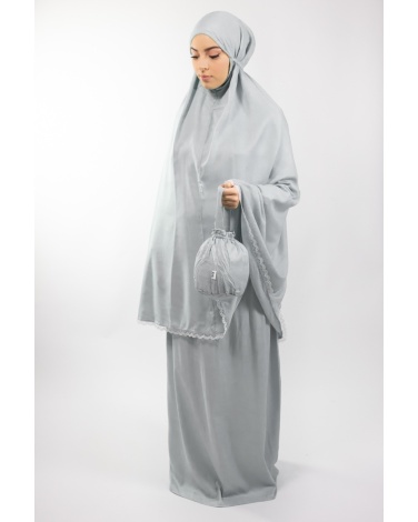 Ensemble de prière uni rose mountbaten