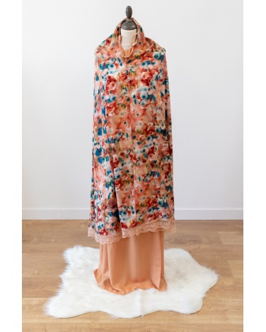 Ensemble de prière fleuri Moutarde