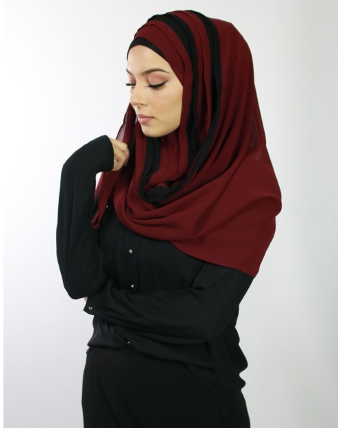 Instant Hijab fully sewn Brown 