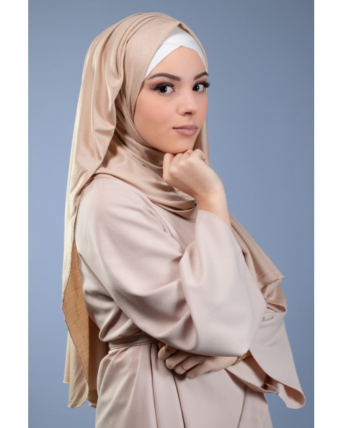 hijab jersey PREMIUM MAXI beige