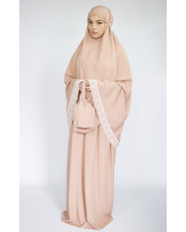 Ensemble de prière uni rose mountbaten