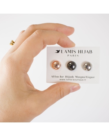 Lot d'attaches hijab magnétique double puissance