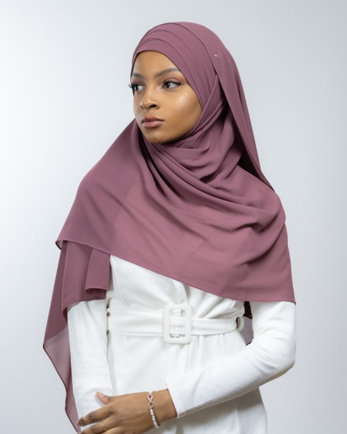 Hijab à enfiler entièrement Mousseline