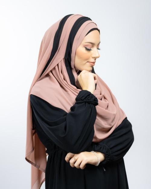 Instant Hijab fully sewn Brown