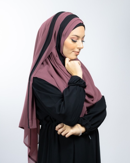 Instant Hijab fully sewn Brown 