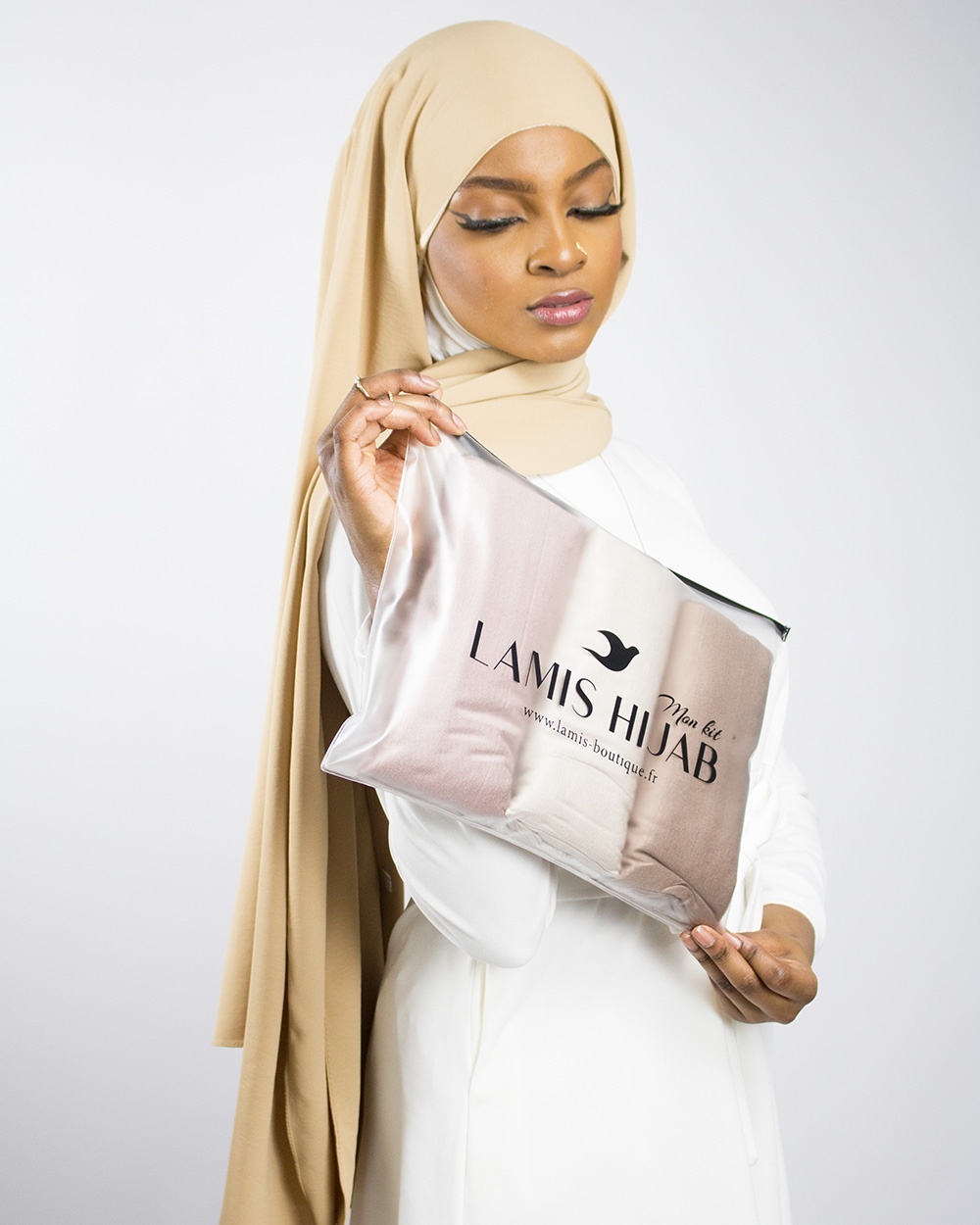 Hijab de punto totalmente jersey Lamis Hijab 