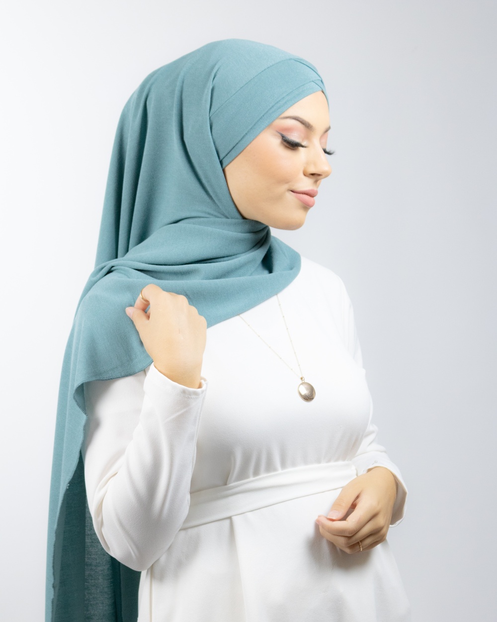 Hijab à enfiler pour hiver en Maille