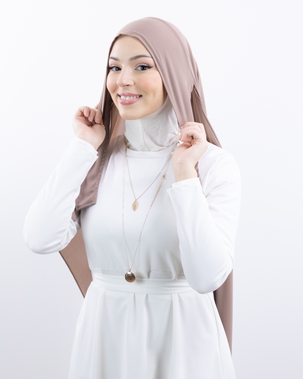 Hijab à enfiler crêpe de luxe à nouer LAMISHIJAB® CRÉATION