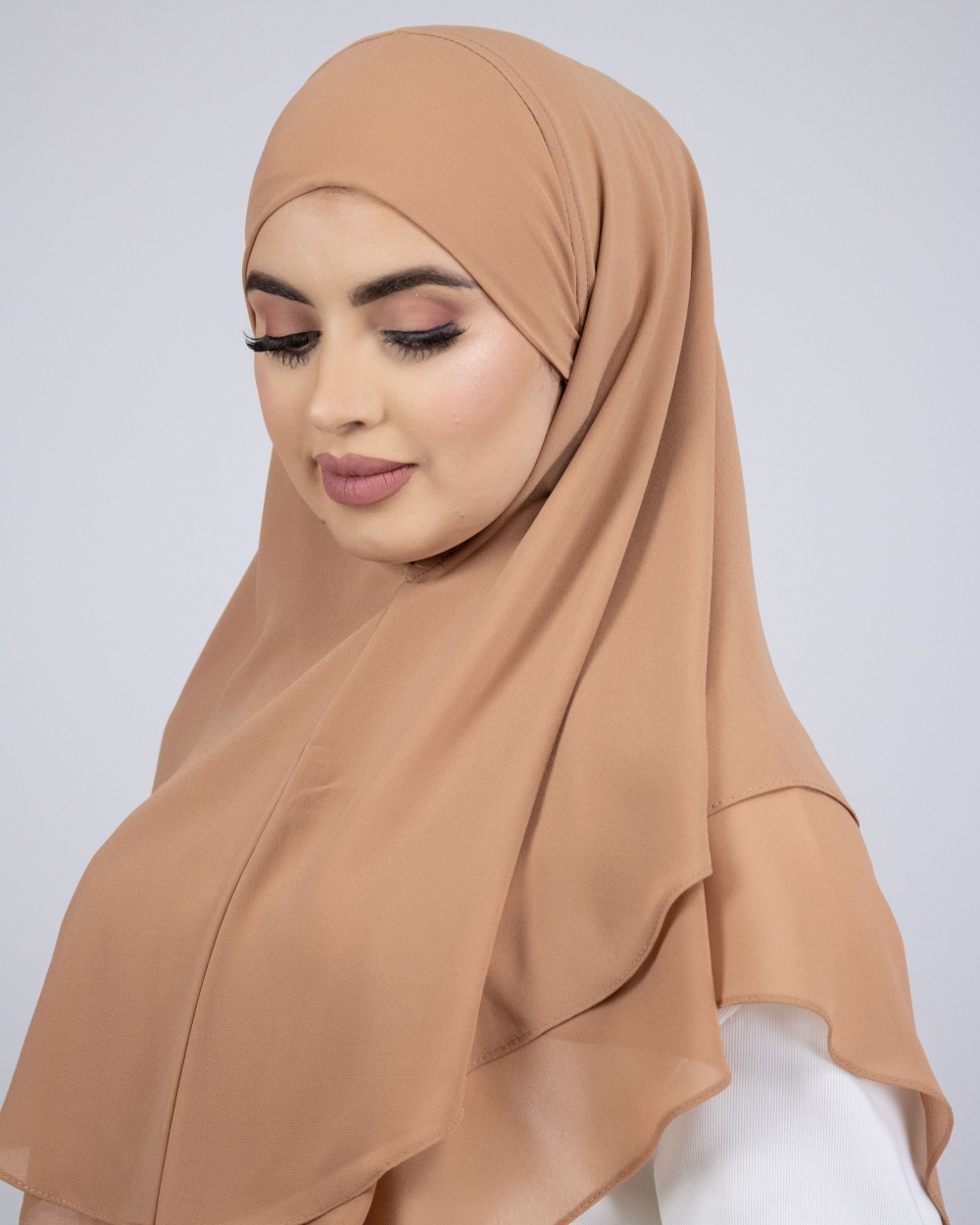 hijab à enfiler sans épingles 2 voiles